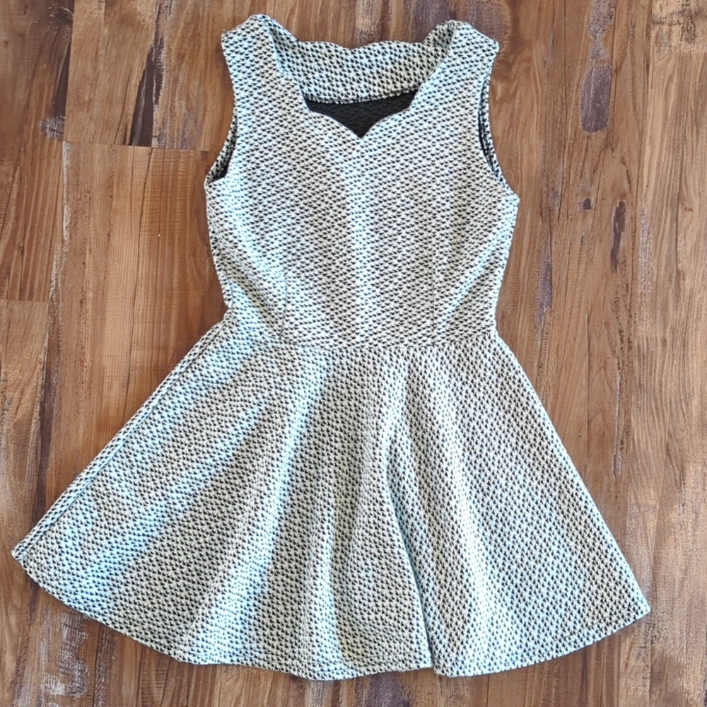 Black and White Dress Fit and Flare Size Small